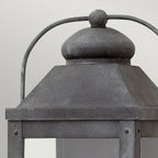 Quintiesse Anchorage 2 Light Wall Lantern Aged Zinc