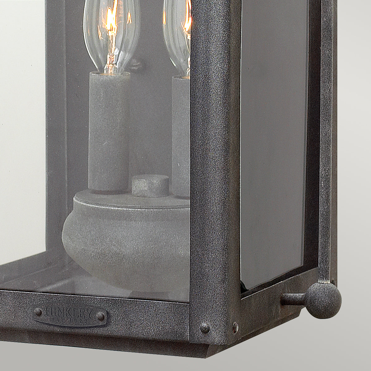 Quintiesse Anchorage 2 Light Wall Lantern Aged Zinc