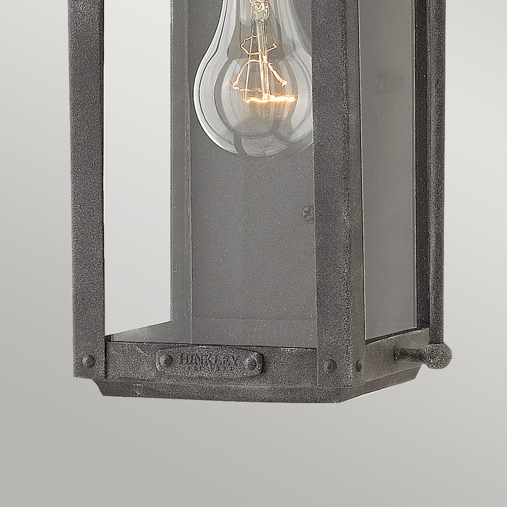 Quintiesse Anchorage Single Wall Lantern Aged Zinc