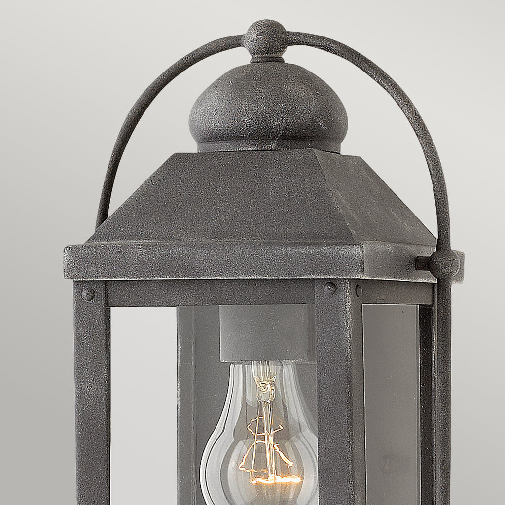 Quintiesse Anchorage Single Wall Lantern Aged Zinc