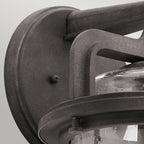 Quintiesse Andover Large Wall Lantern Weathered Zinc