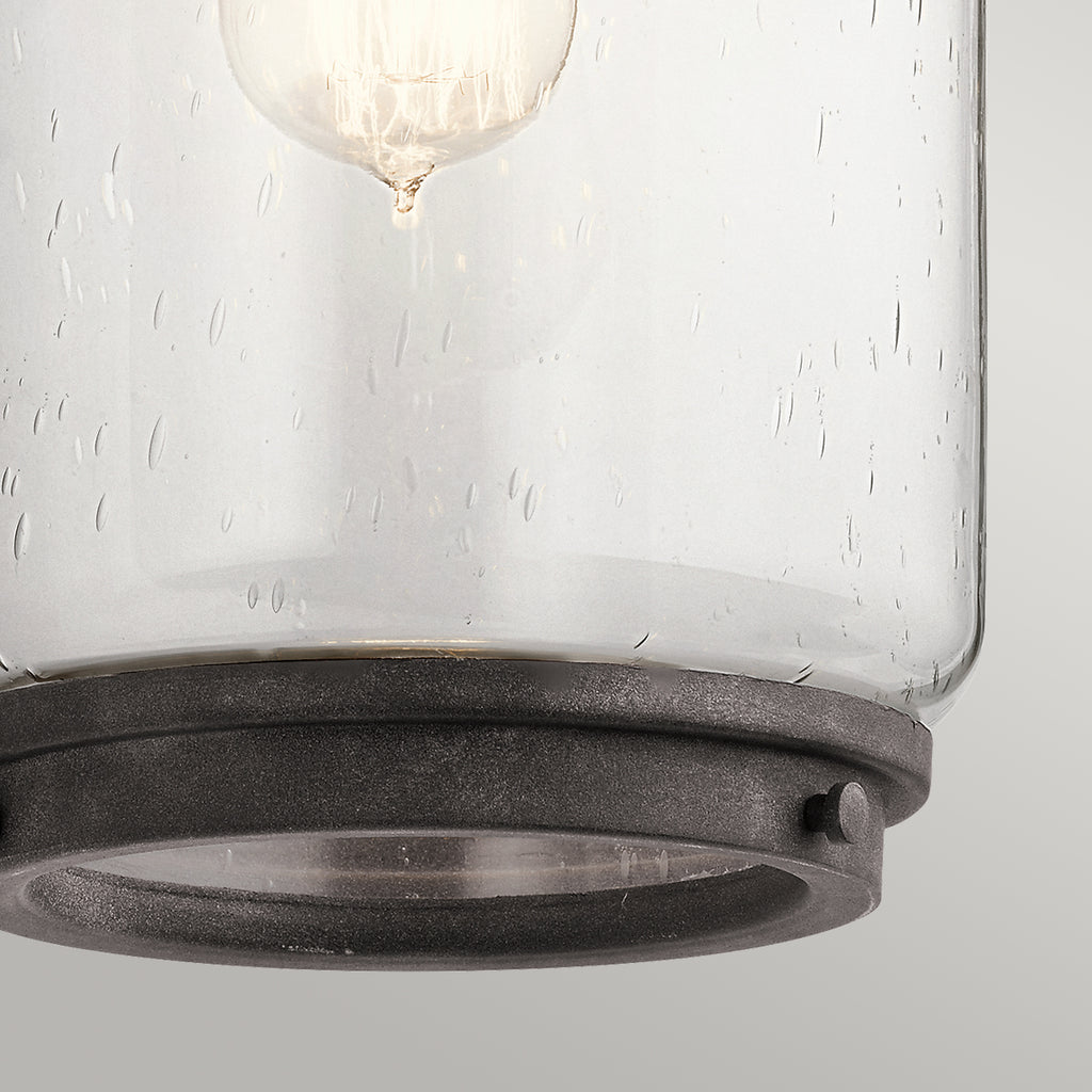 Quintiesse Andover Large Wall Lantern Weathered Zinc
