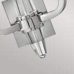 Quintiesse Ascher 2 Light Wall Light Polished Nickel