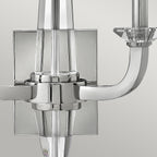 Quintiesse Ascher 2 Light Wall Light Polished Nickel