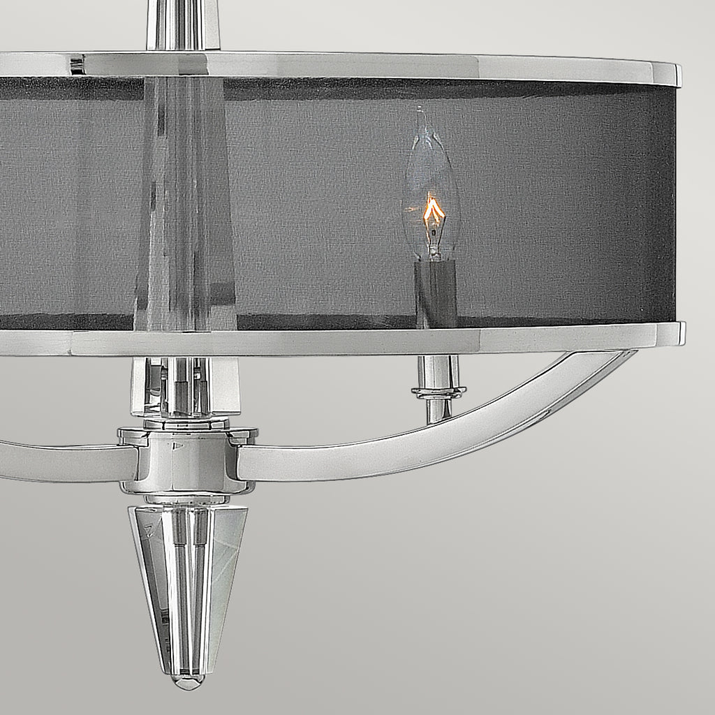 Quintiesse Ascher 3 Light Pendant Light Polished Nickel