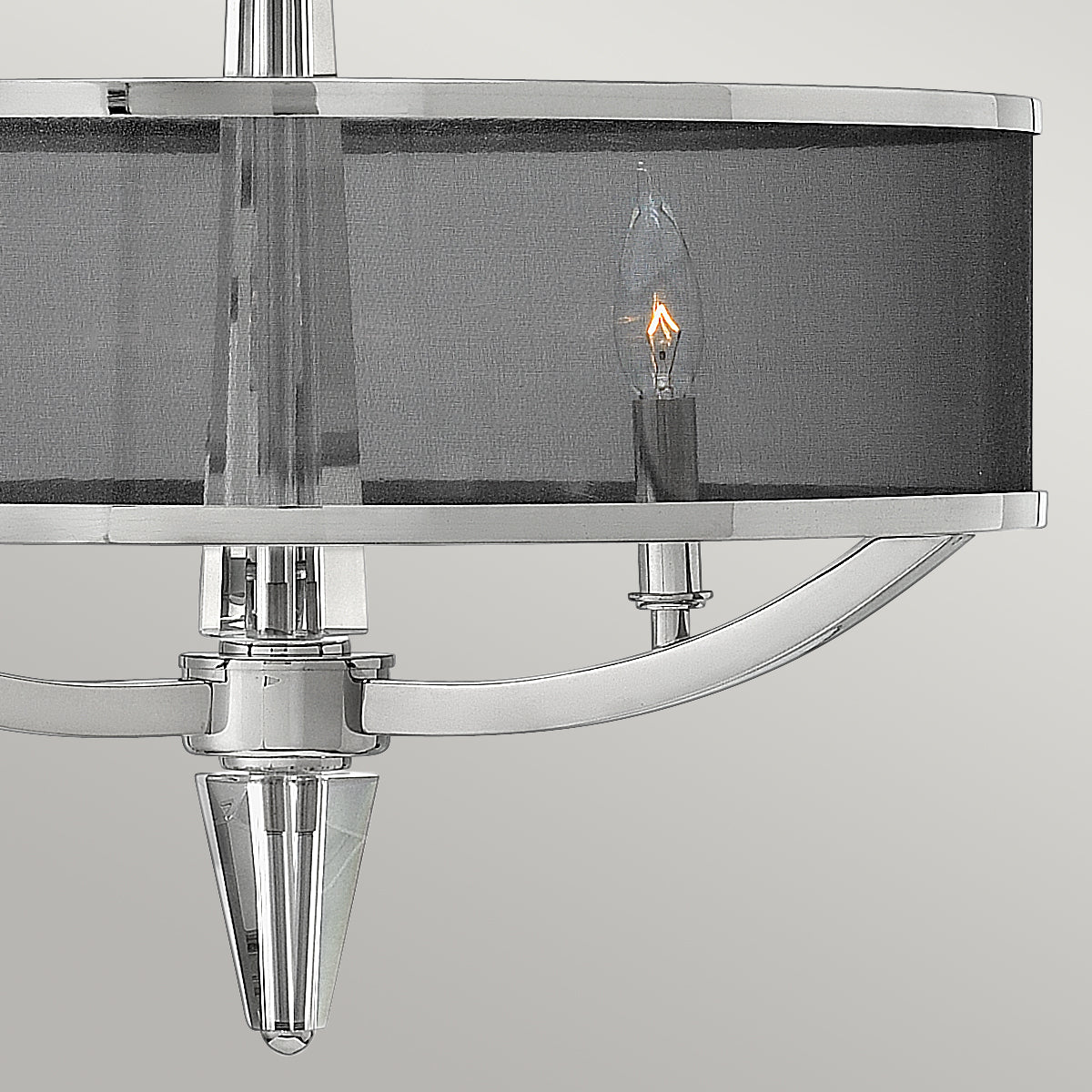 Quintiesse Ascher 3 Light Pendant Light Polished Nickel