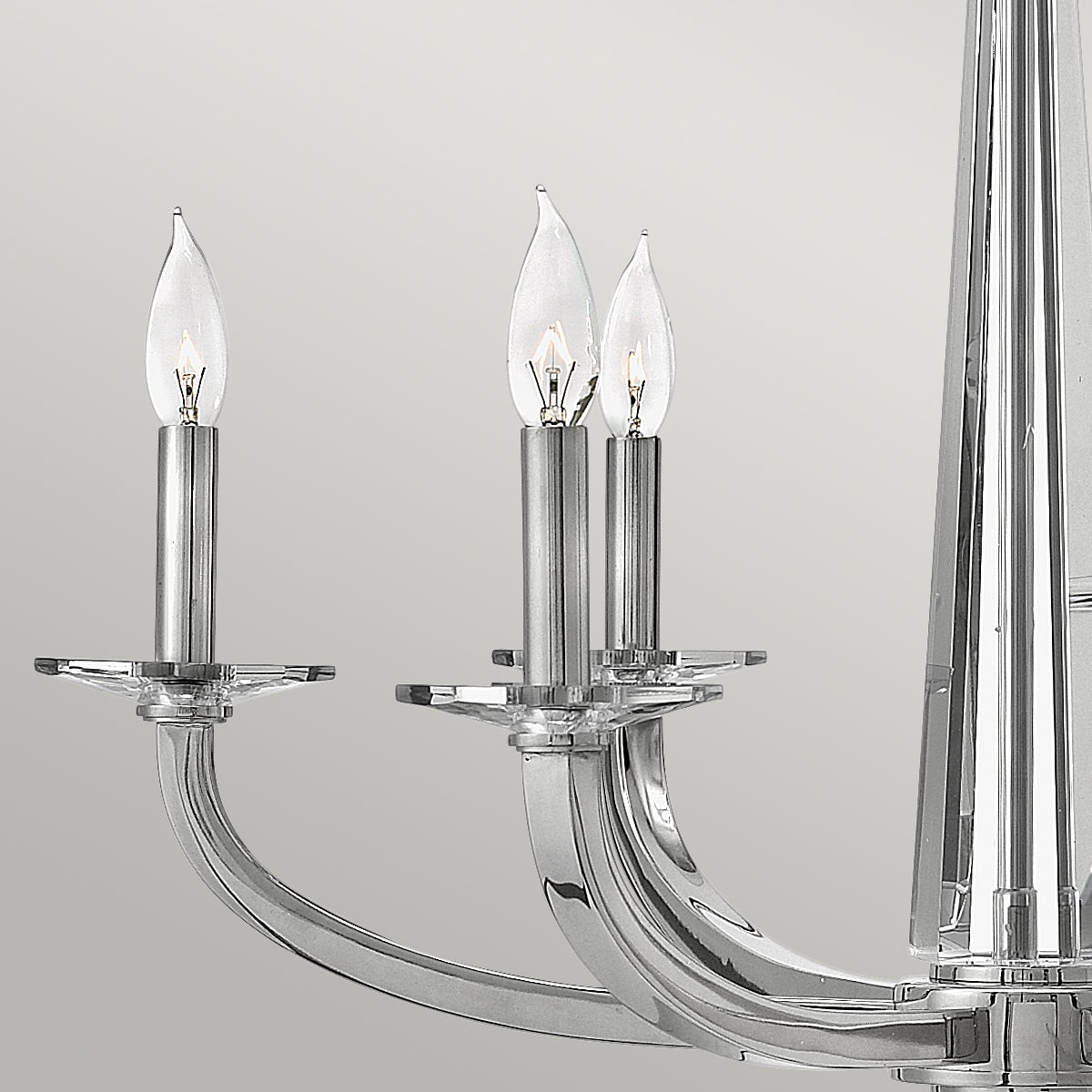 Quintiesse Ascher 6 Light Chandelier Polished Nickel