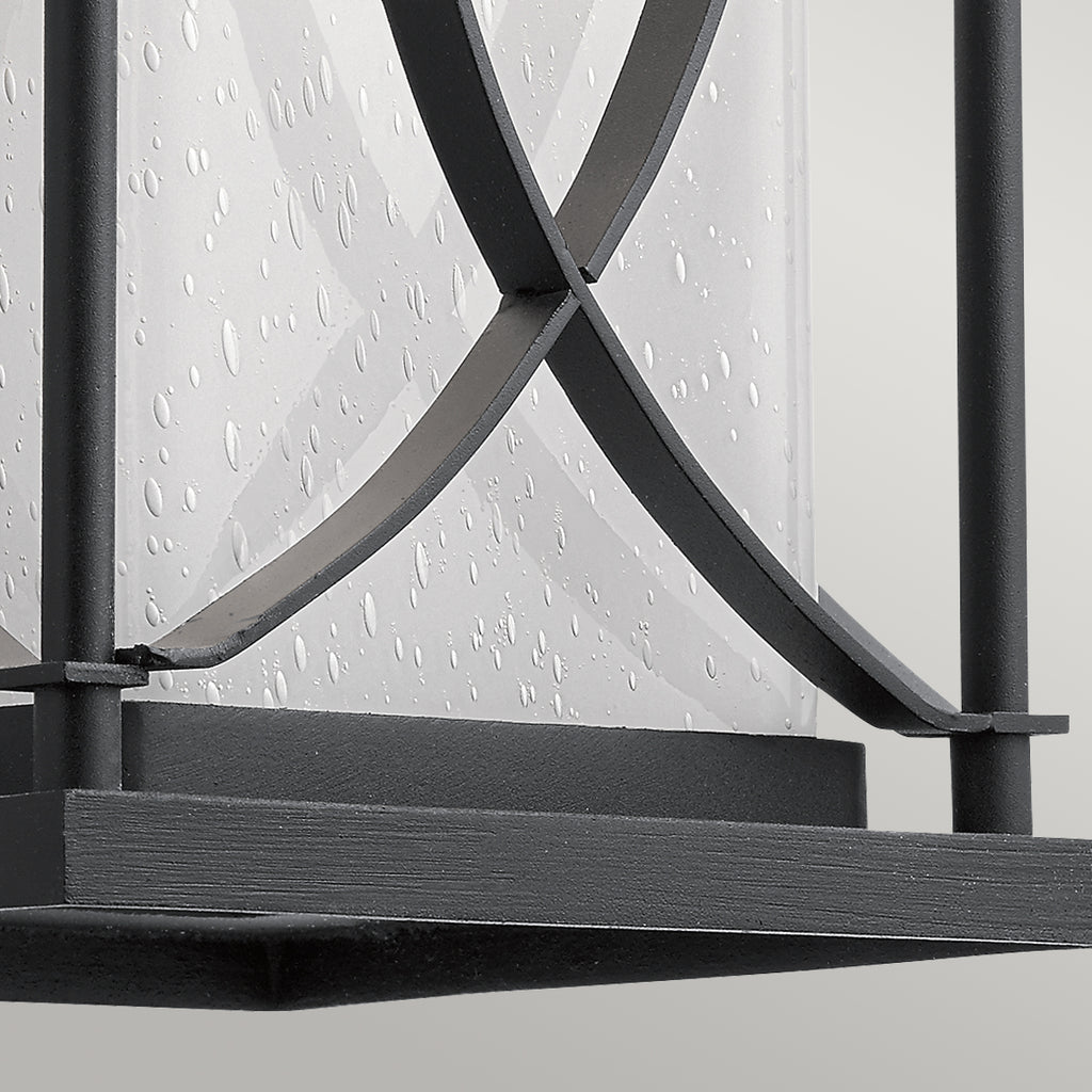 Quintiesse Ashbern Large Wall Lantern Textured Black