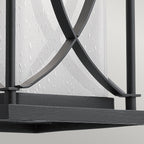 Quintiesse Ashbern Large Wall Lantern Textured Black