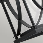 Quintiesse Ashbern Medium Wall Lantern Textured Black