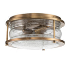 Quintiesse Ashland Bay Bathroom 2 Light Flush in Natural Brass