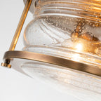 Quintiesse Ashland Bay Bathroom 2 Light Flush in Natural Brass