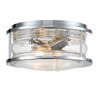 Quintiesse Ashland Bay Bathroom 2 Light Flush in Polished Chrome