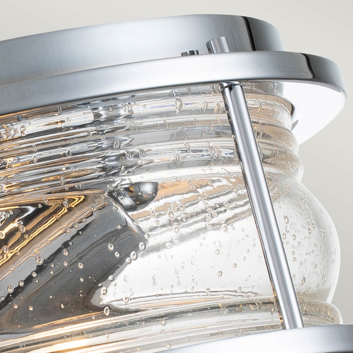 Quintiesse Ashland Bay Bathroom 2 Light Flush in Polished Chrome