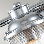 Quintiesse Ashland Bay Bathroom 2 Light Wall Light in Polished Chrome