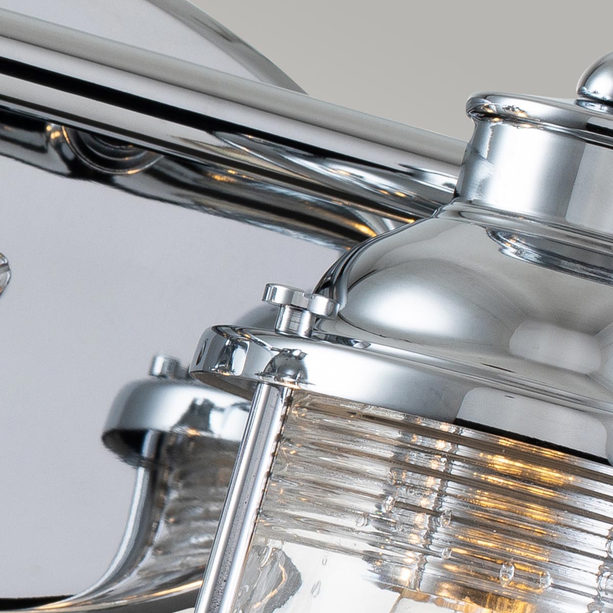 Quintiesse Ashland Bay Bathroom 2 Light Wall Light in Polished Chrome
