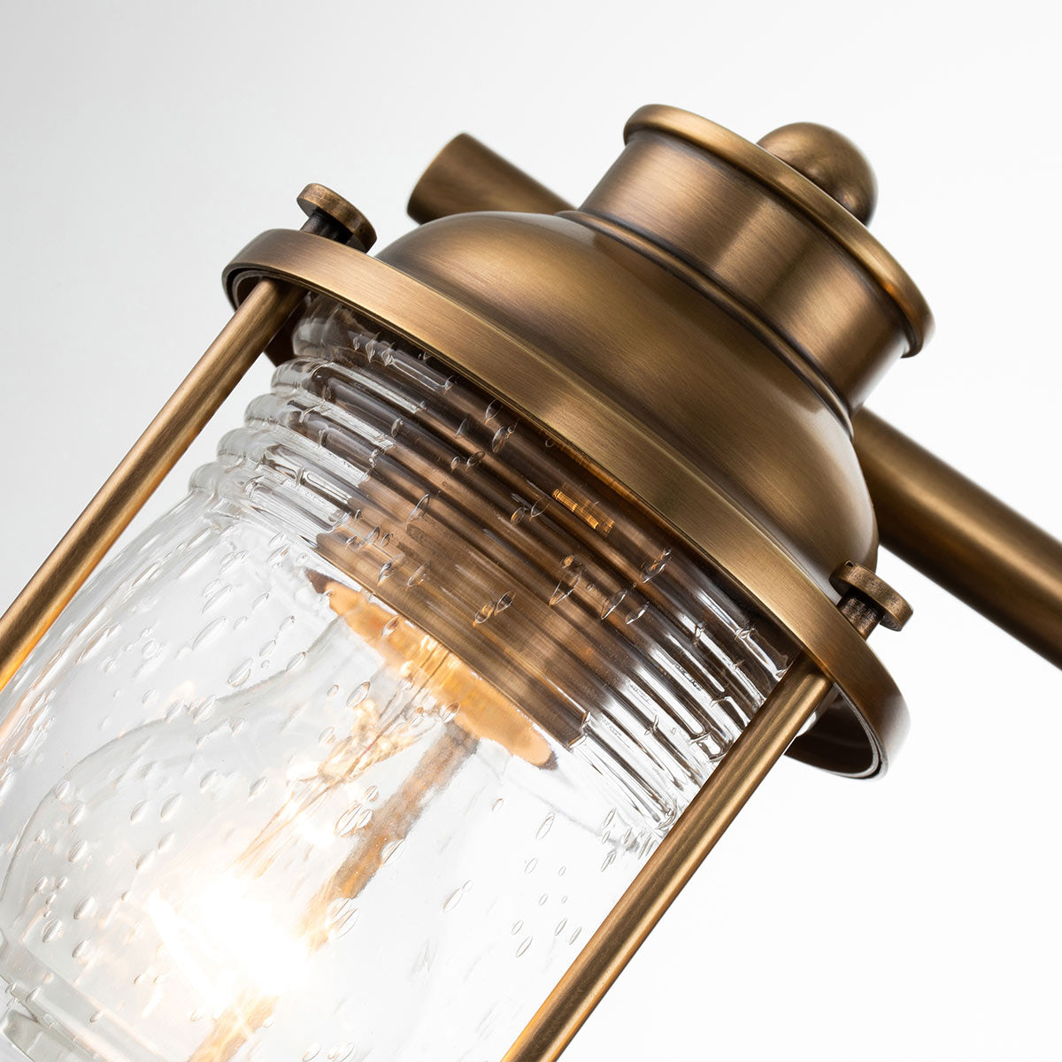 Quintiesse Ashland Bay Bathroom 3 Light Wall Light in Natural Brass