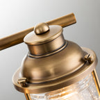 Quintiesse Ashland Bay Bathroom 3 Light Wall Light in Natural Brass