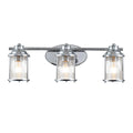 Quintiesse Ashland Bay Bathroom 3 Light Wall Light in Polished Chrome