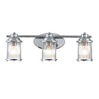 Quintiesse Ashland Bay Bathroom 3 Light Wall Light in Polished Chrome