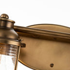 Quintiesse Ashland Bay Bathroom 4 Light Wall Light in Natural Brass
