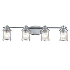 Quintiesse Ashland Bay Bathroom 4 Light Wall Light in Polished Chrome