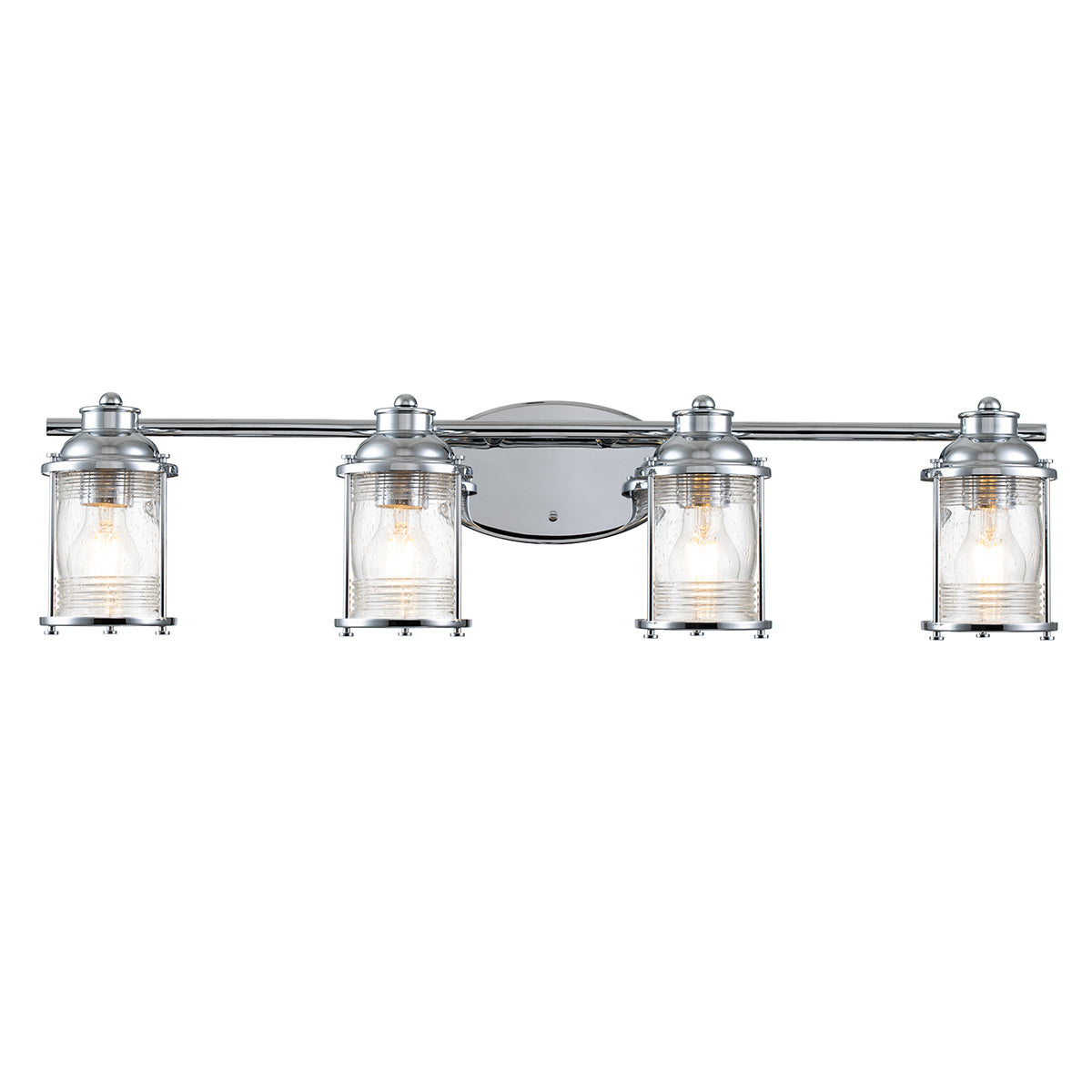 Quintiesse Ashland Bay Bathroom 4 Light Wall Light in Polished Chrome