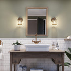 Quintiesse Ashland Bay Bathroom Wall Light in Natural Brass