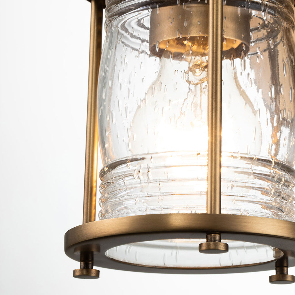 Quintiesse Ashland Bay Bathroom Wall Light in Natural Brass