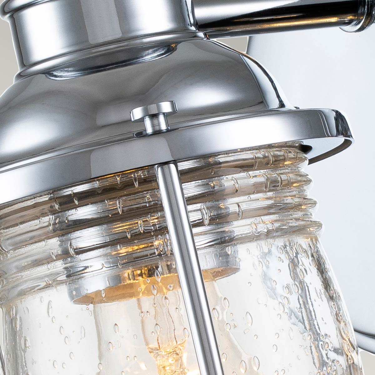 Quintiesse Ashland Bay Bathroom Wall Light in Polished Chrome