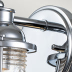 Quintiesse Ashland Bay Bathroom Wall Light in Polished Chrome