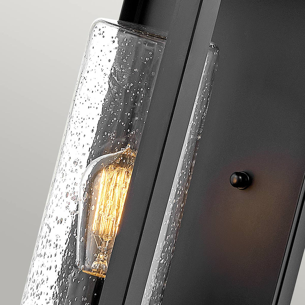 Quintiesse Atwater Outdoor Large Wall Lantern in Black