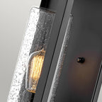 Quintiesse Atwater Outdoor Large Wall Lantern in Black
