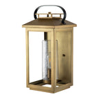 Quintiesse Atwater Outdoor Large Wall Lantern in Painted Distressed Brass