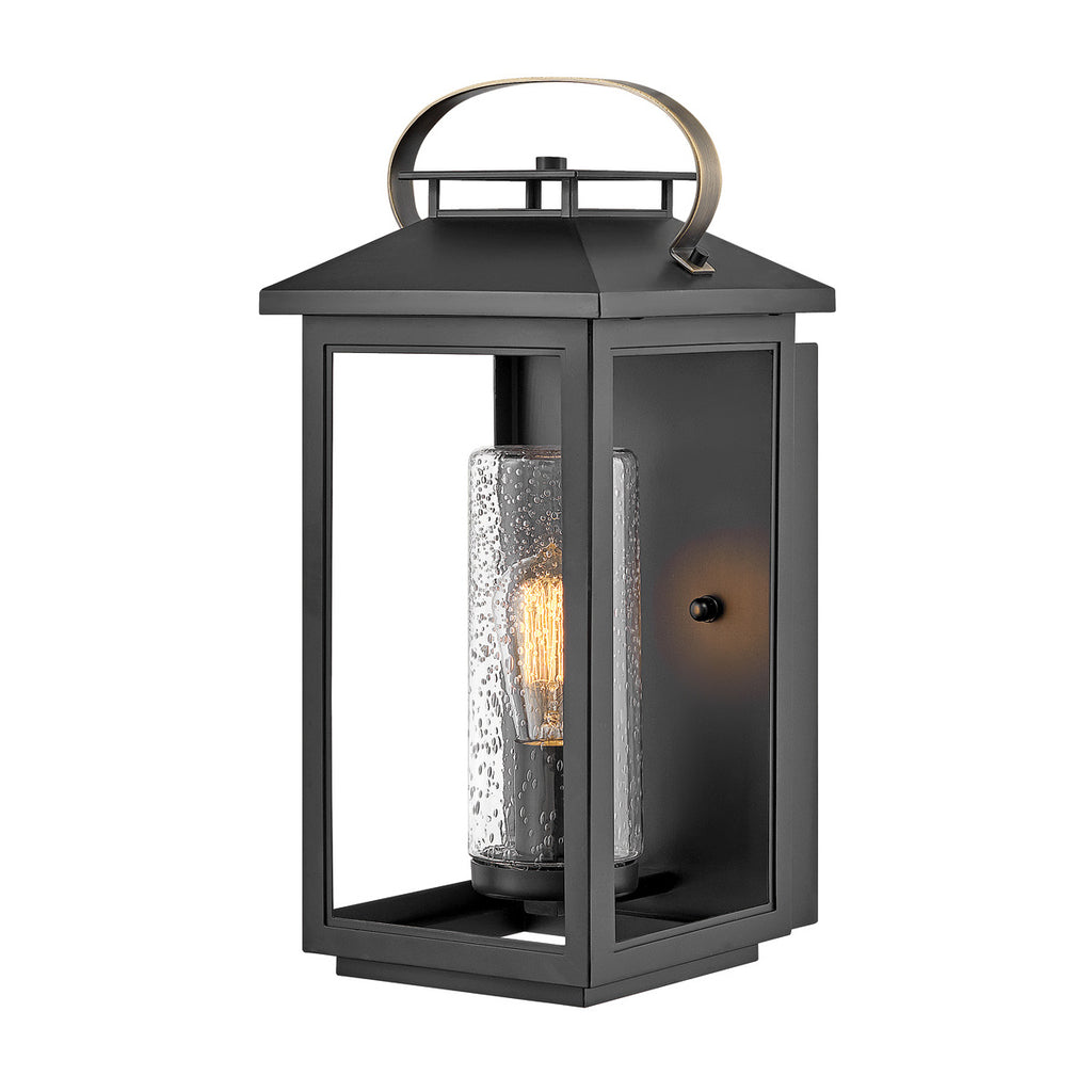 Quintiesse Atwater Outdoor Medium Wall Lantern in Black