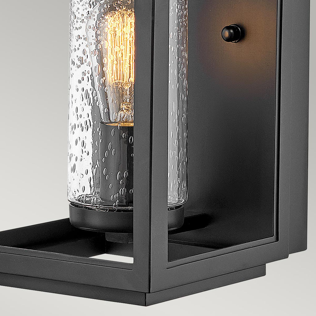 Quintiesse Atwater Outdoor Medium Wall Lantern in Black