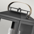 Quintiesse Atwater Outdoor Medium Wall Lantern in Black