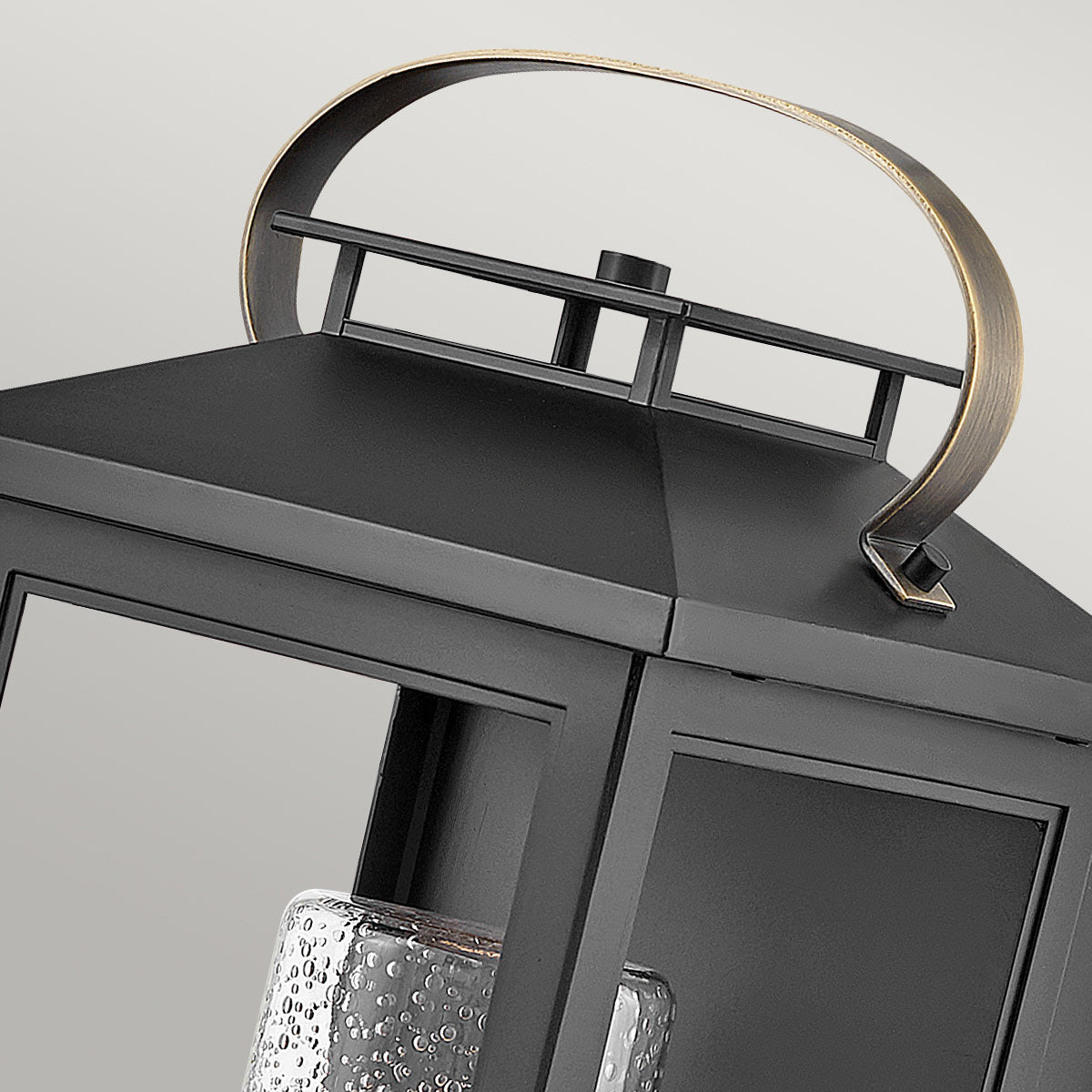 Quintiesse Atwater Outdoor Medium Wall Lantern in Black