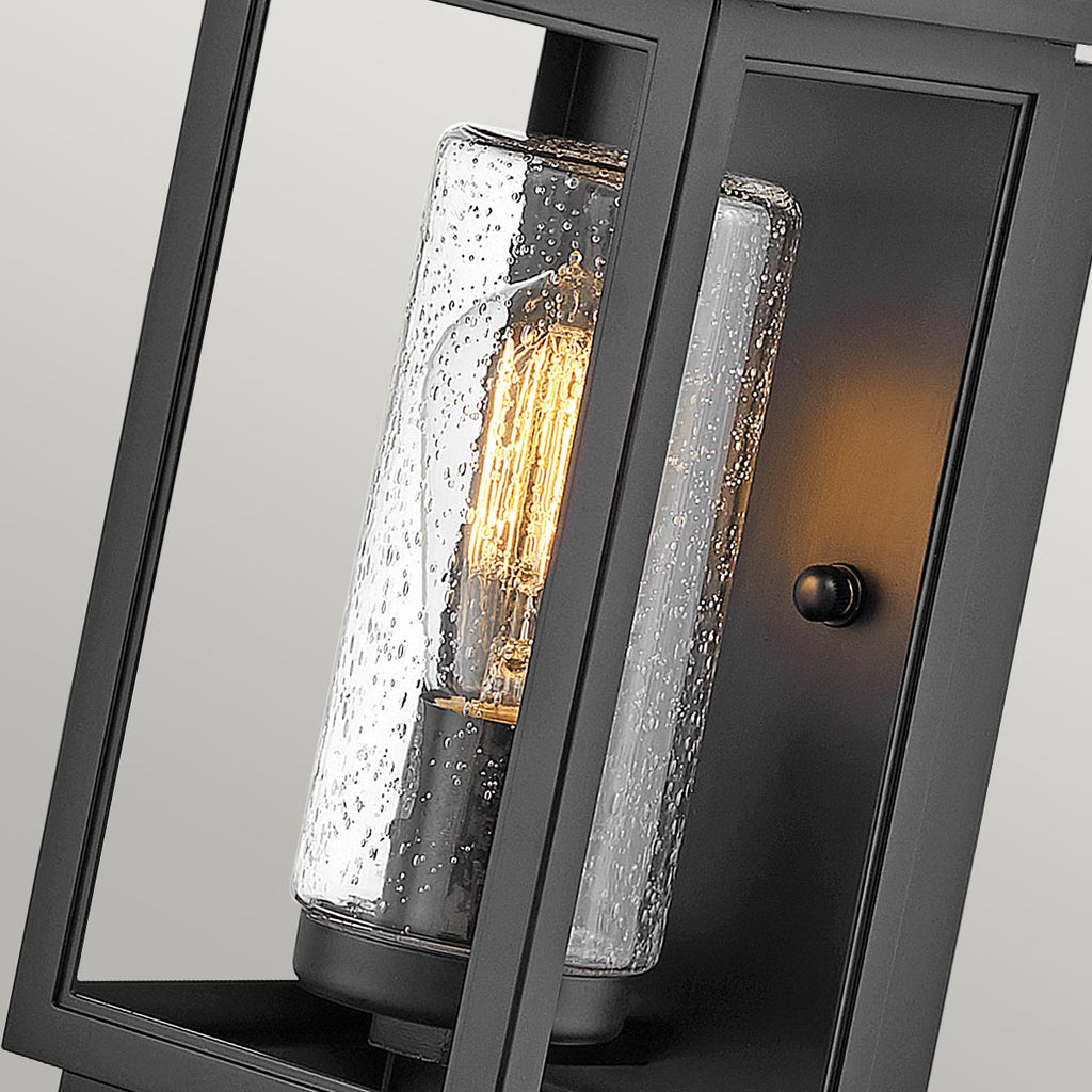 Quintiesse Atwater Outdoor Small Wall Lantern in Black