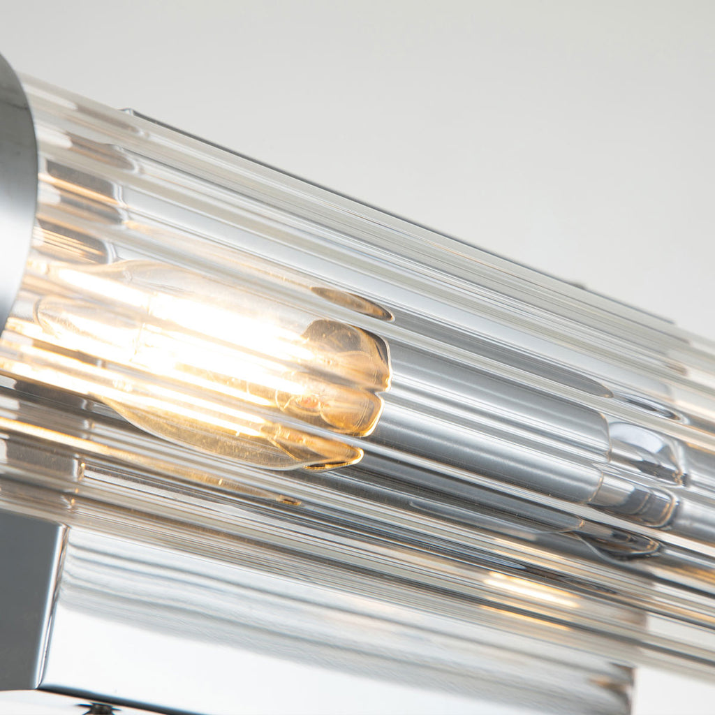Quintiesse Azores Bathroom 2 Light Wall Light in Polished Chrome