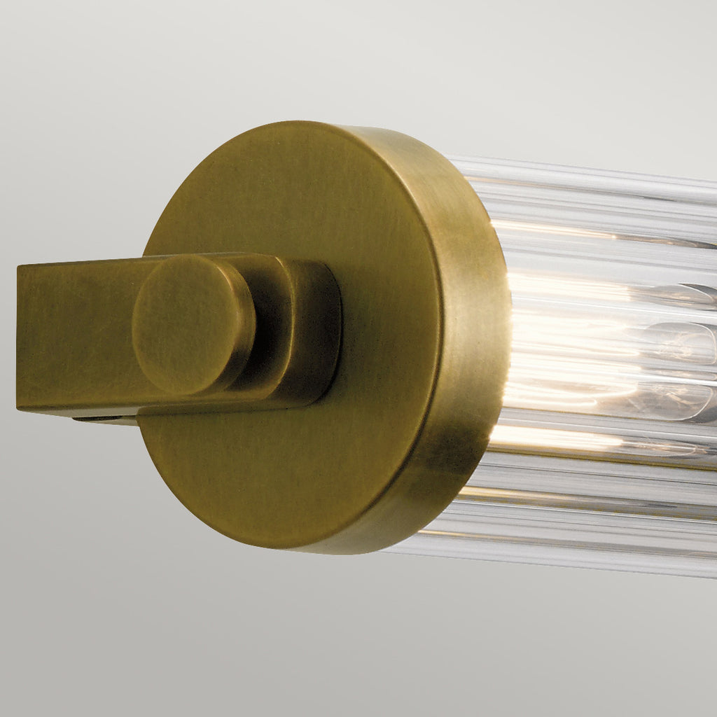 Quintiesse Azores Bathroom 4 Light Wall Light in Natural Brass