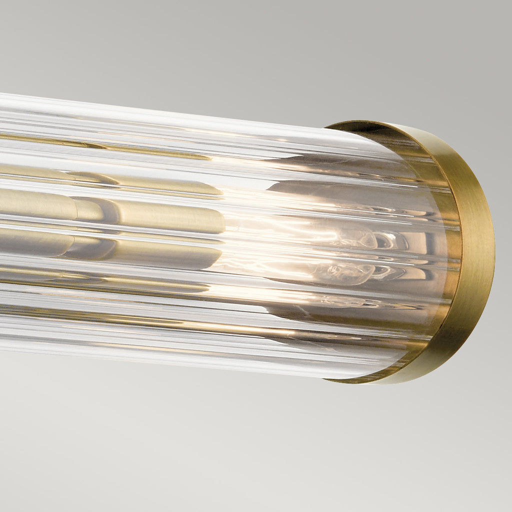 Quintiesse Azores Bathroom 4 Light Wall Light in Natural Brass