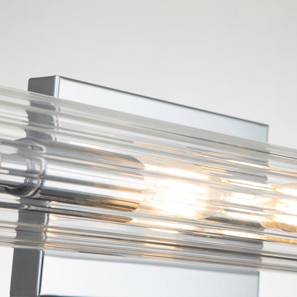 Quintiesse Azores Bathroom 4 Light Wall Light in Polished Chrome