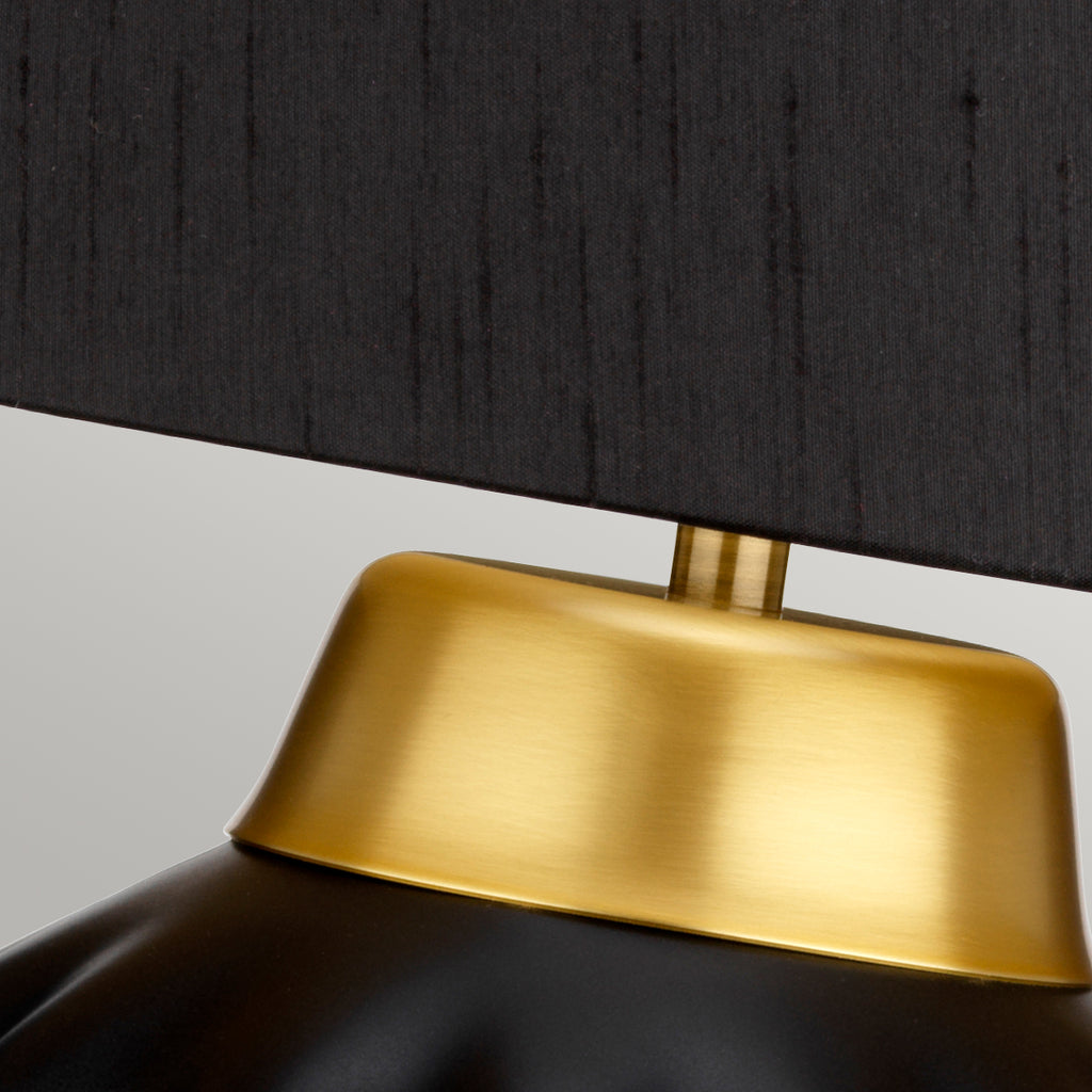 Quintiesse Bexley Table Lamp Black Brushed Brass