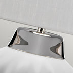 Quintiesse Bexley Table Lamp Polished Nickel White