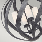 Quintiesse Blacksmith Outdoor 4 Light Chandelier in Old Black