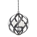 Quintiesse Blacksmith Outdoor 4 Light Chandelier in Old Black