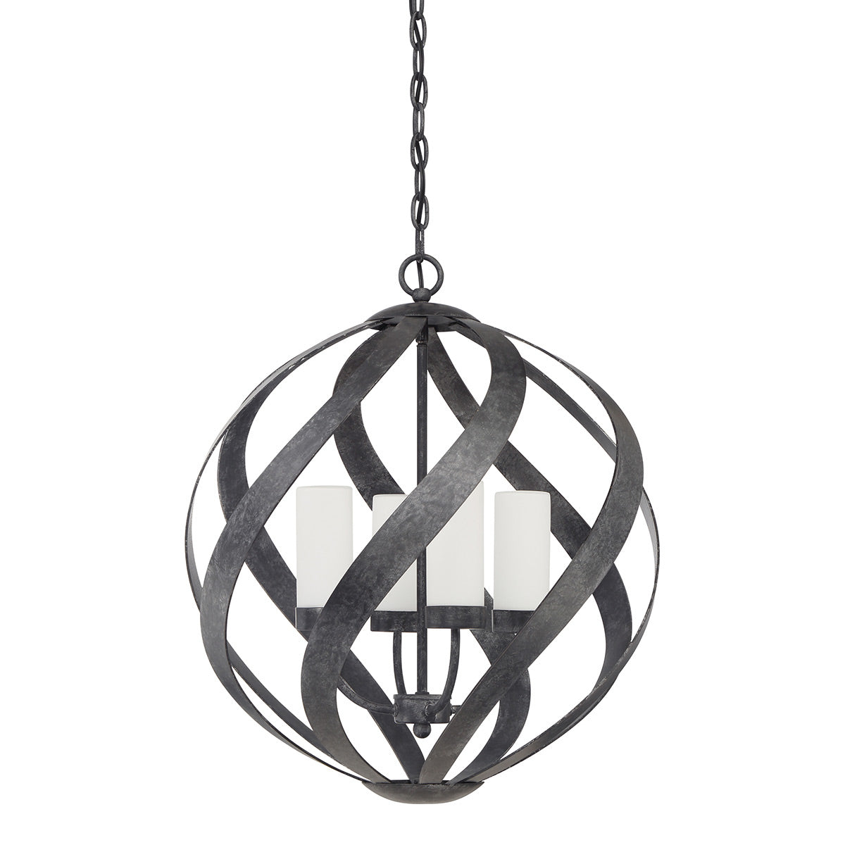 Quintiesse Blacksmith Outdoor 4 Light Chandelier in Old Black