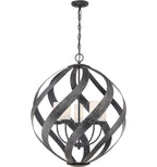 Quintiesse Blacksmith Outdoor 5 Light Outdoor Chandelier in Old Black
