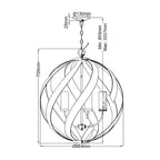 Quintiesse Blacksmith Outdoor 5 Light Outdoor Chandelier in Old Black